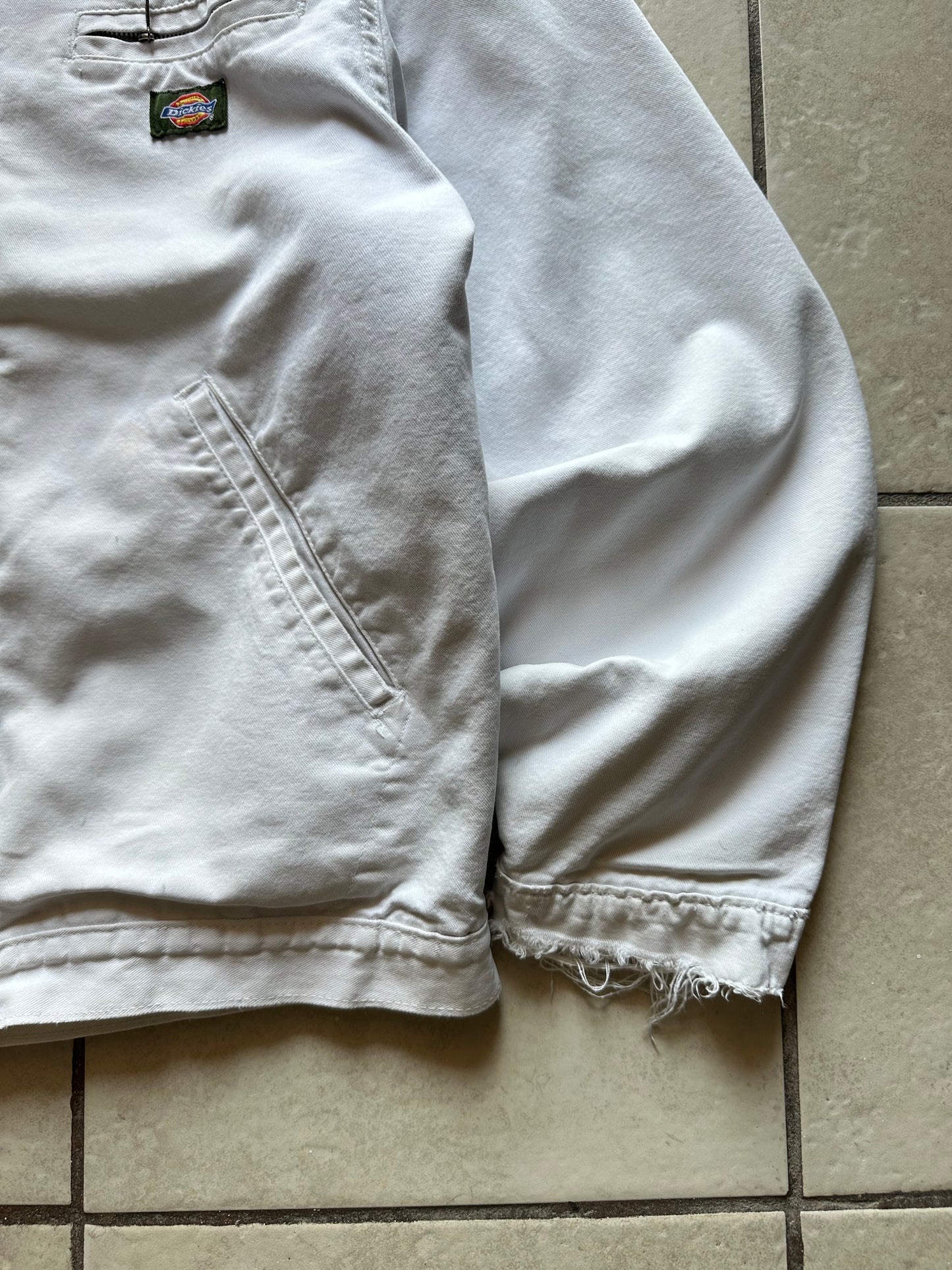 Vintage Dickies Detroit Jacket – Distressed White (Green Tab)