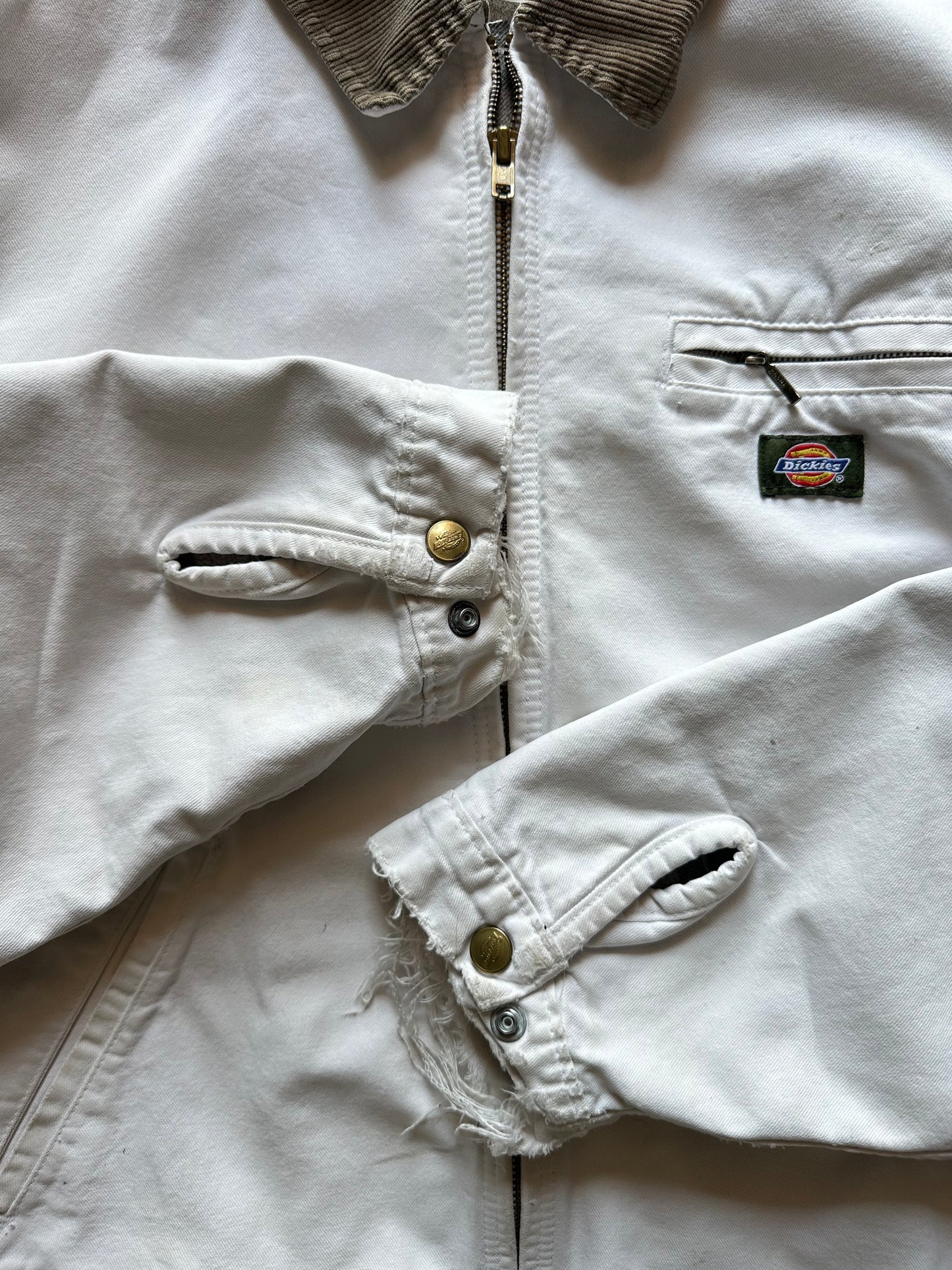 Vintage Dickies Detroit Jacket – Distressed White (Green Tab)