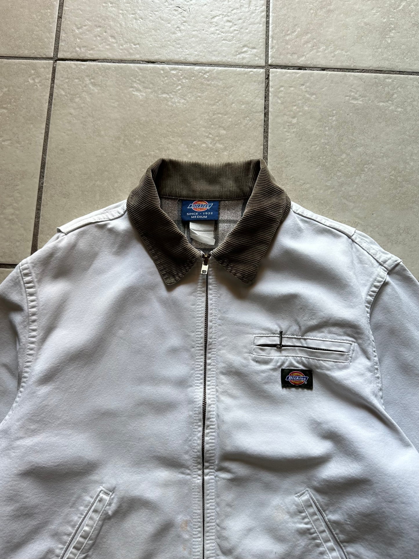 Vintage Dickies Detroit Jacket – Distressed White (Green Tab)