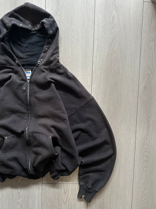 Vintage Custom Distressed Sunfaded Hoodie