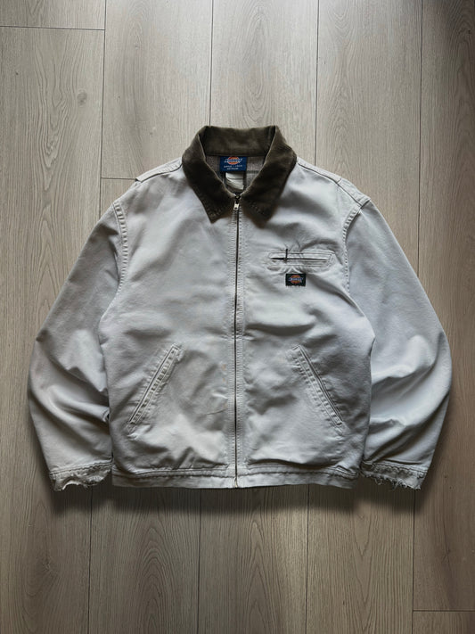 Vintage Dickies Detroit Jacket – Distressed White (Green Tab)