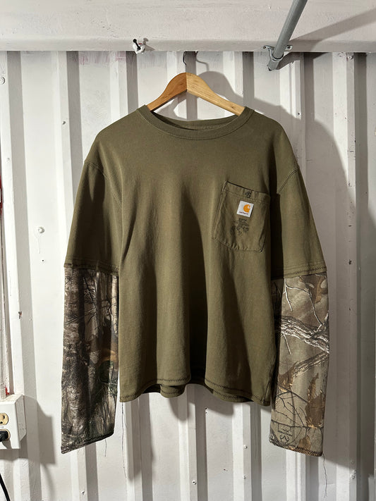 Custom Camo-Sleeve Carhartt Long Sleeve