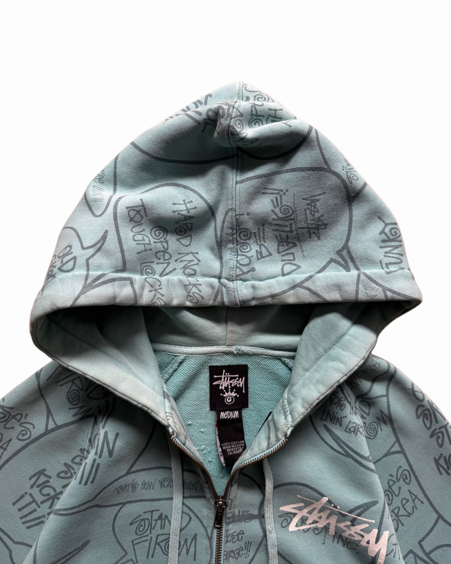 Stussy Comics Zip Up Hoodie