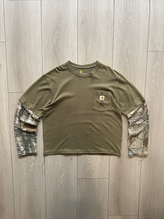 Custom Camo-Sleeve Carhartt Long Sleeve