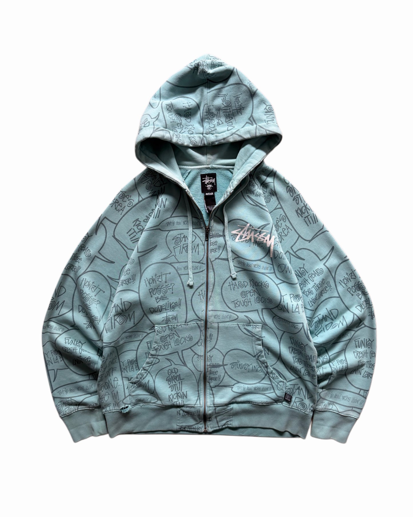 Stussy Comics Zip Up Hoodie